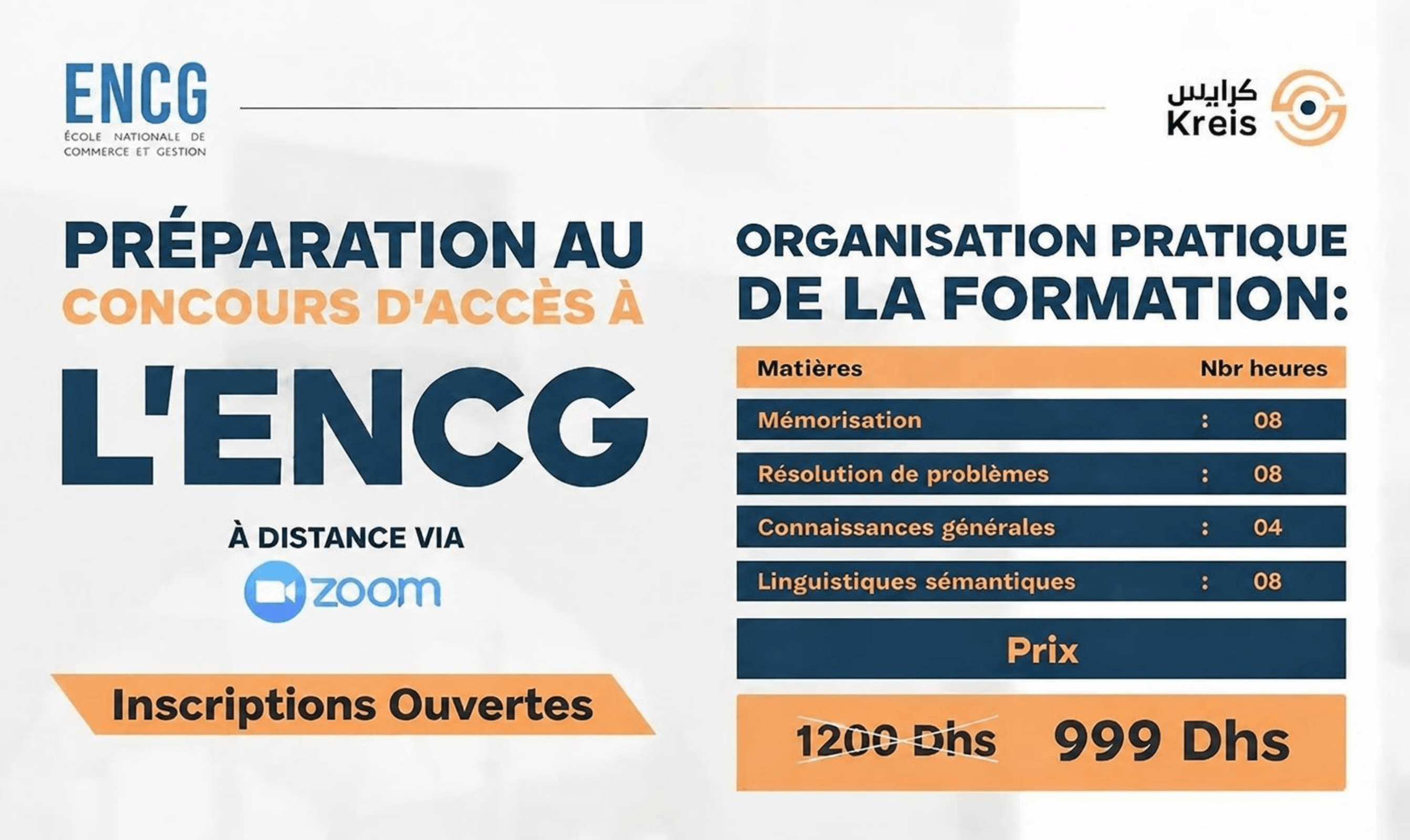 Préparation ENCG KREIS