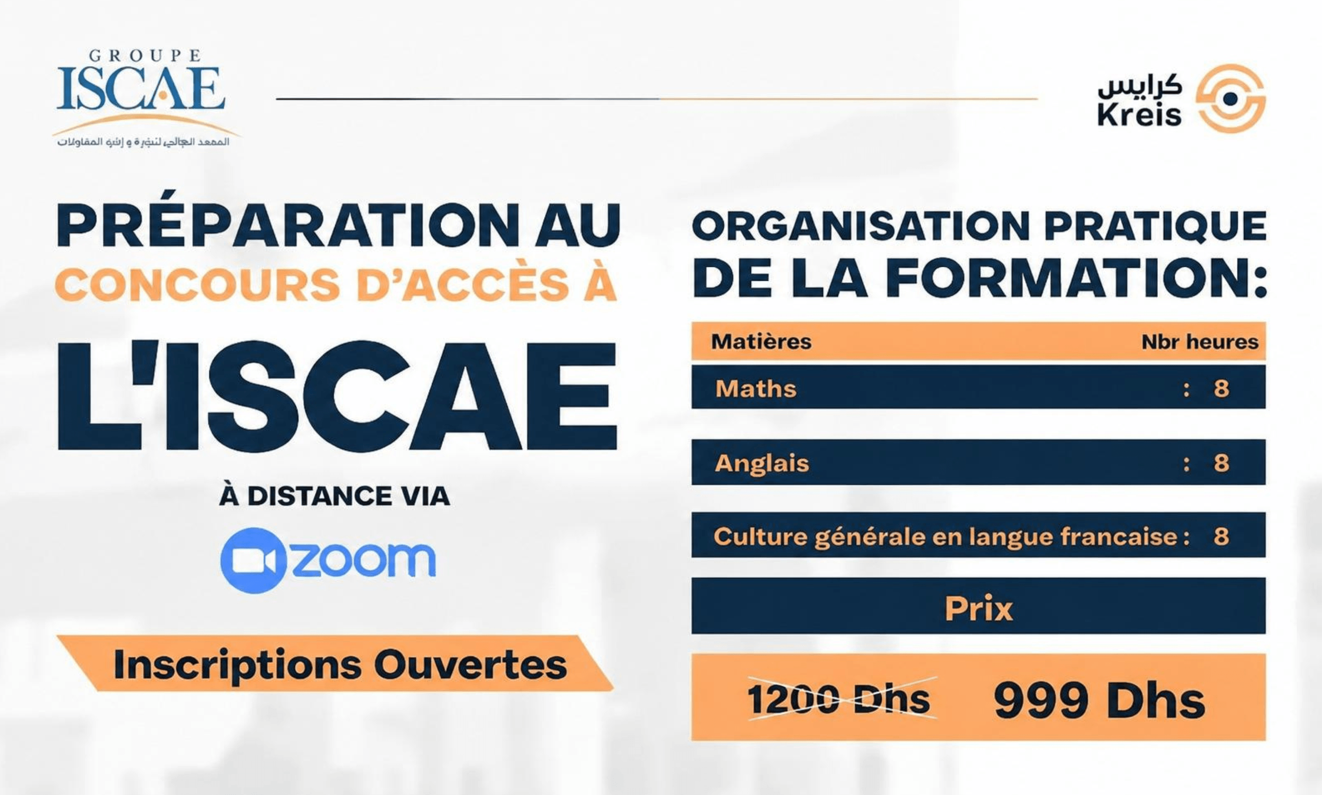 Préparation ISCAE KREIS